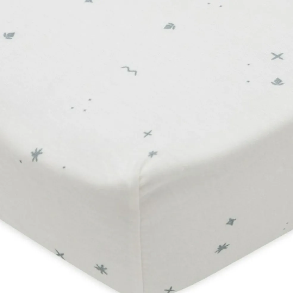 Drap housse en jersey Twinkling Sea Green (60 x 120 cm)