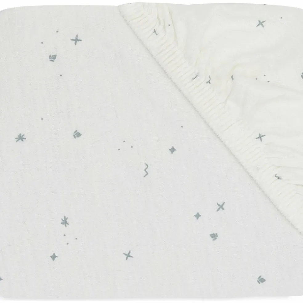 Drap housse en jersey Twinkling Sea Green (70 x 140 cm)