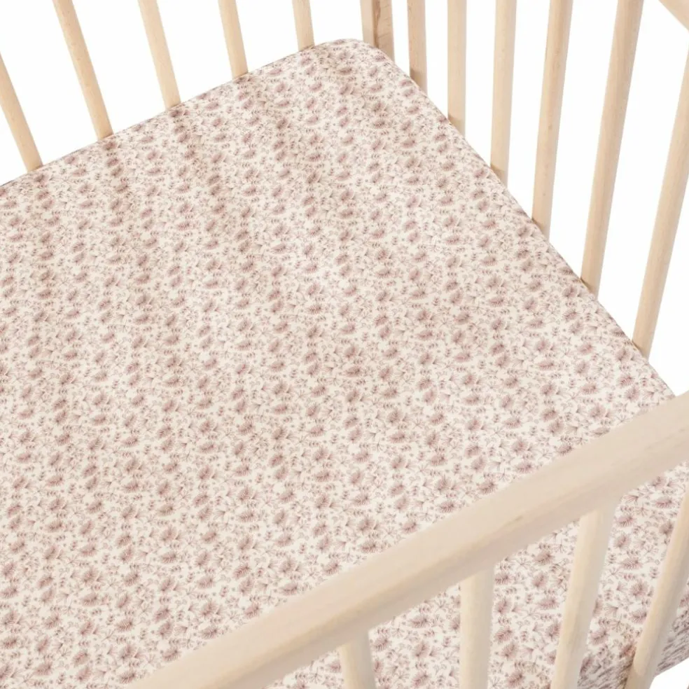 Drap housse pour berceau Gala Cerise (120 x 60 cm)