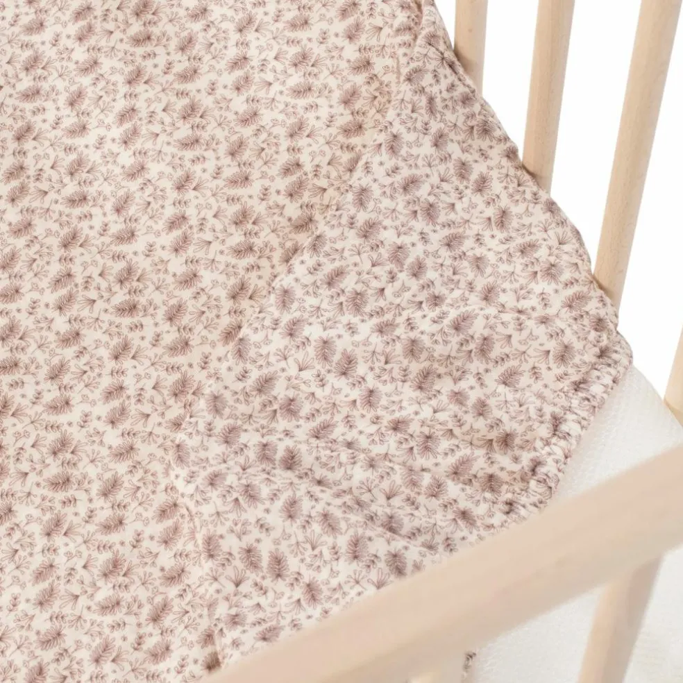 Drap housse pour berceau Gala Cerise (120 x 60 cm)