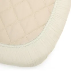 Drap housse pour lit bébé Kimi milk (60 x 120 cm)