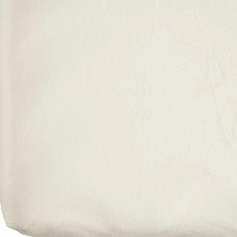Drap housse pur coton Ecru (60 x 120 cm)