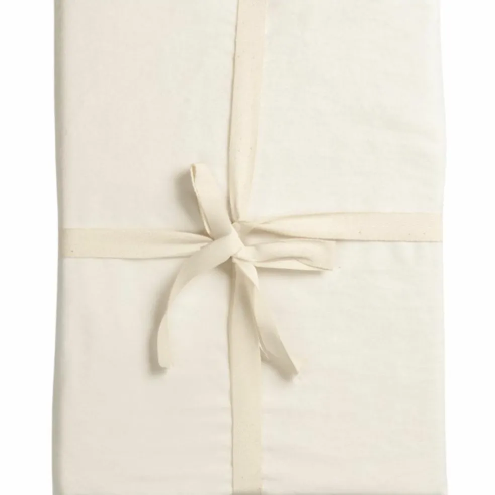 Drap housse pur coton Ecru (60 x 120 cm)
