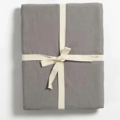 Drap housse pur coton Gris tourterelle (70 x 140 cm)