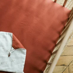 Drap housse pur coton Terracotta (70 x 140 cm)