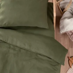 Drap housse Satin Cyprès (60 x 120 cm)