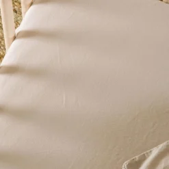 Drap housse satin de coton bio Lin (60 x 120 cm)