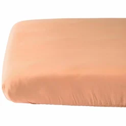 Drap housse Satin Peach (60 x 120 cm)
