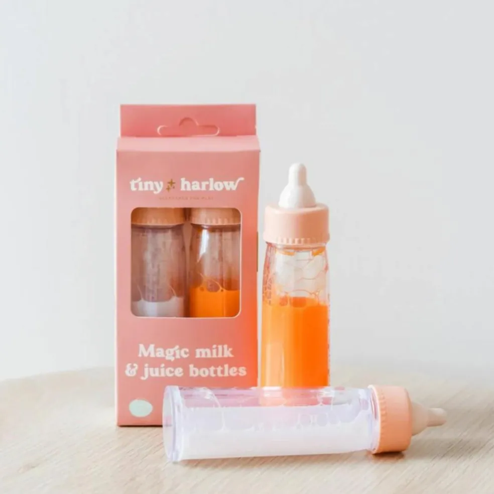 Duo de biberons magiques pour poupée
