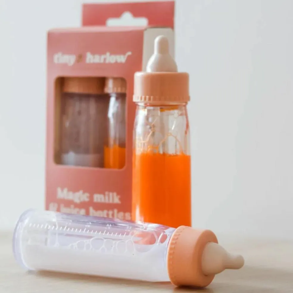 Duo de biberons magiques pour poupée