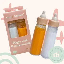 Duo de biberons magiques pour poupée