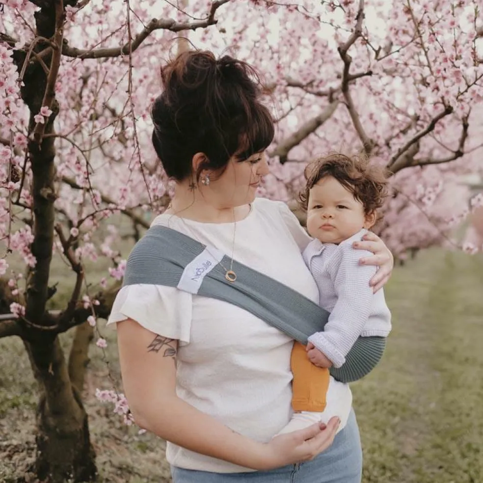 Echarpe de portage d'appoint Hop'la menthe (taille L 42-44)