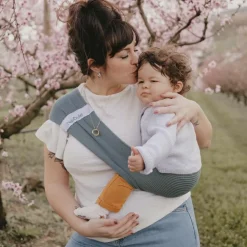 Echarpe de portage d'appoint Hop'la menthe (taille L 42-44)