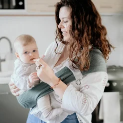 Echarpe de portage d'appoint Hop'la menthe (taille M 38-40)