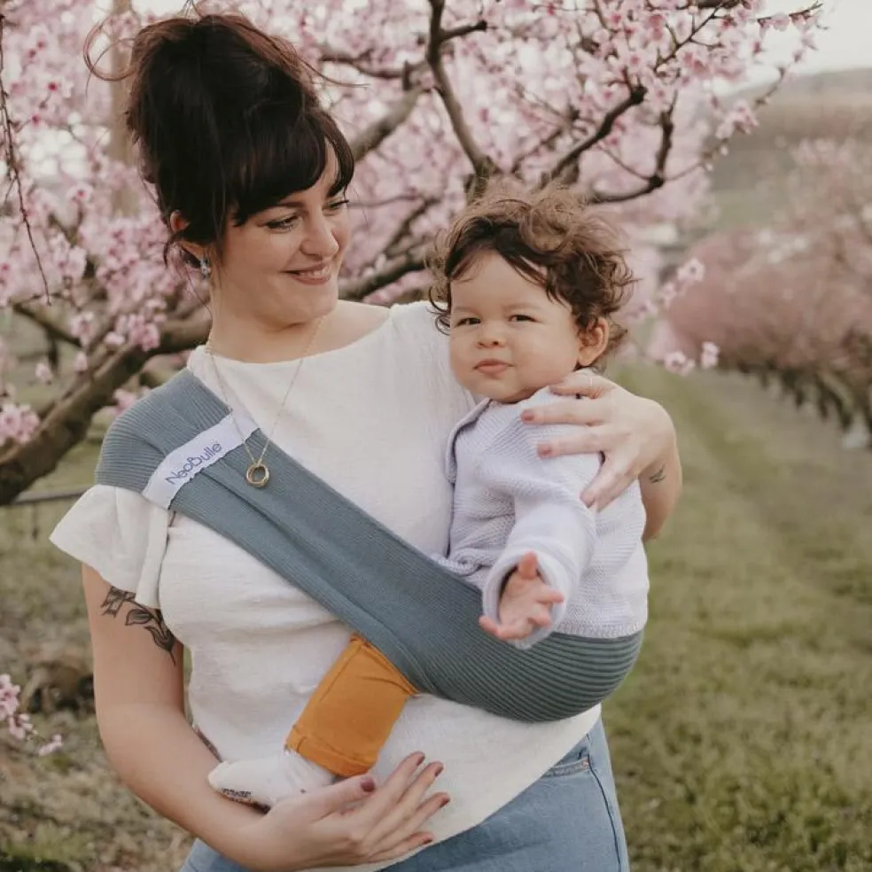 Echarpe de portage d'appoint Hop'la menthe (taille M 38-40)