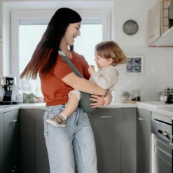 Echarpe de portage d'appoint Hop'la menthe (taille M 38-40)