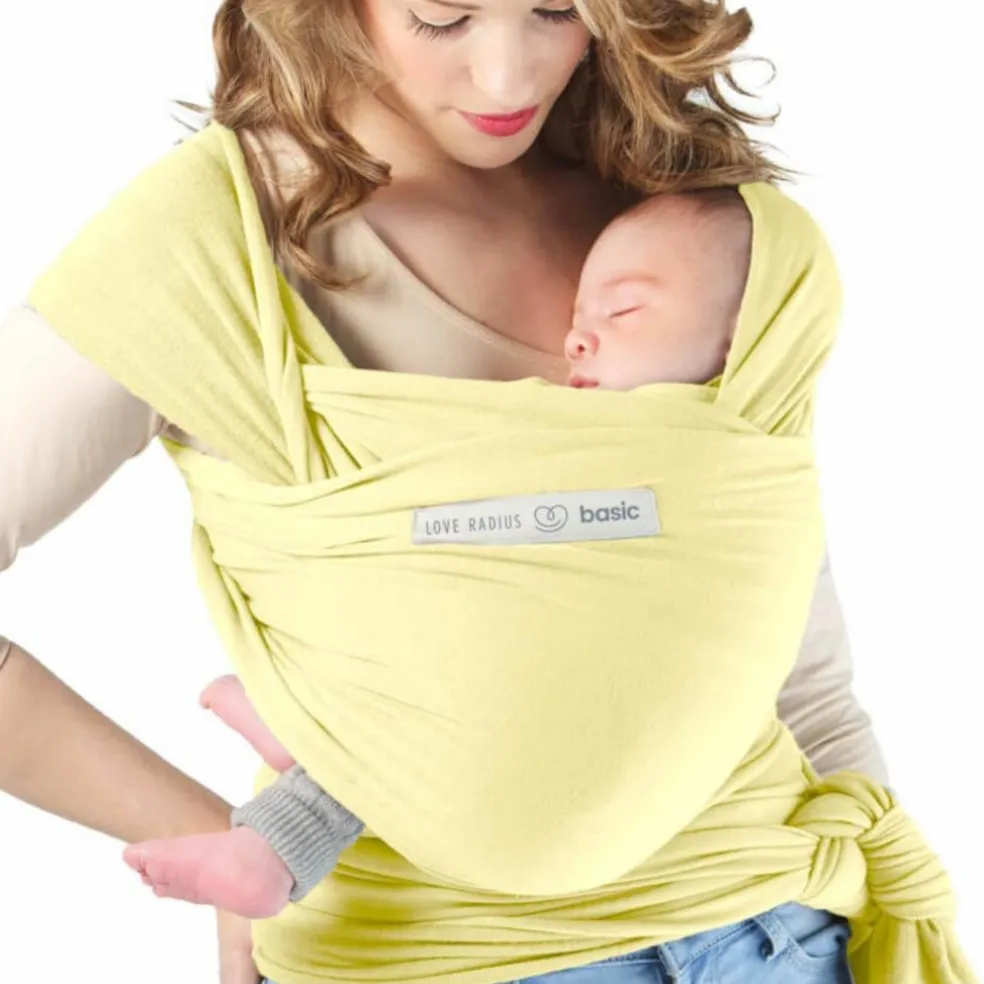 Echarpe de portage en coton bio Basic Mimosa