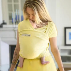 Echarpe de portage en coton bio Basic Mimosa