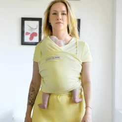 Echarpe de portage en coton bio Basic Mimosa