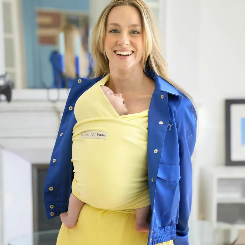 Echarpe de portage en coton bio Basic Mimosa