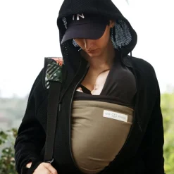 Echarpe de portage L'Originale anthracite poche olive