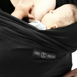 Echarpe de portage L'Originale noire poche noire