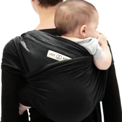 Echarpe de portage L'Originale noire poche anthracite