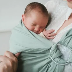 Echarpe de portage My sling jersey sans nœud Tilleul