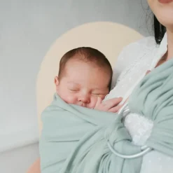 Echarpe de portage My sling jersey sans nœud Tilleul