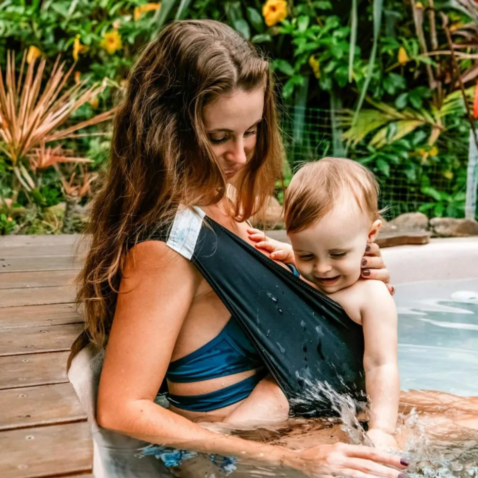 Echarpe de portage pour activité aquatique Noir (taille S)