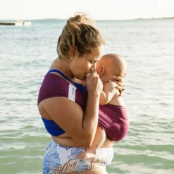 Echarpe de portage pour activité aquatique Prune (taille XL)