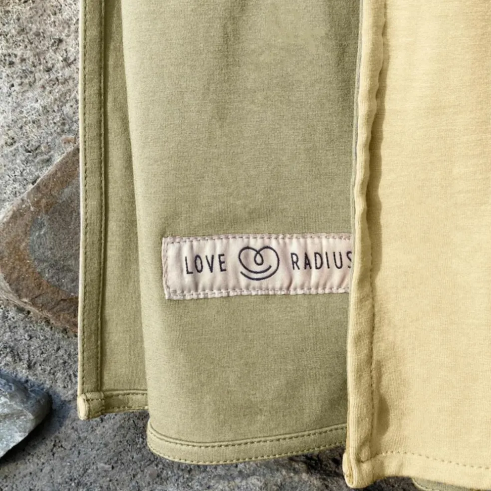 Echarpe de portage Sling sans nœud Vanille-Eucalyptus