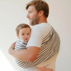 Echarpe de portage Sling sans noeud tissé en coton bio Malo