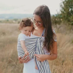 Echarpe de portage Sling sans noeud tissé en coton bio Malo