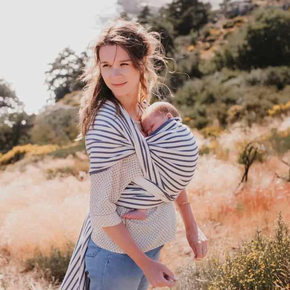 Echarpe de portage tissée en coton bio Malo (4,60 m)