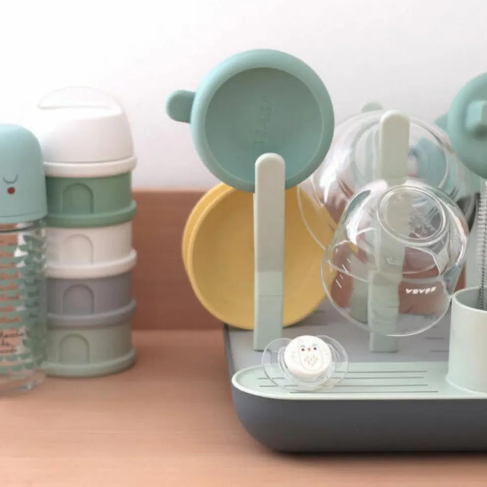 Egoutte biberons forêt misty-mineral