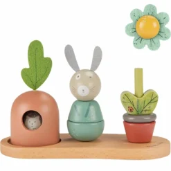 Empilable multi-activités Trois petits lapins
