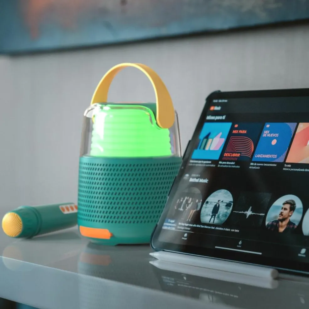 Enceinte karaoké KS Bleue