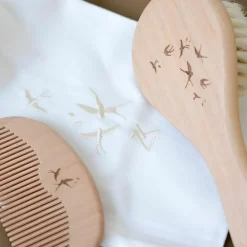 Ensemble brosse et peigne bébé hirondelles