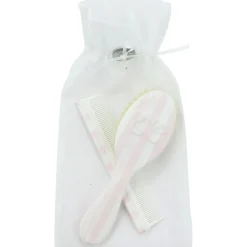 Ensemble brosse et peigne Garda rose