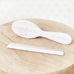 Ensemble brosse et peigne Garda rose