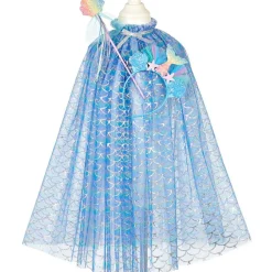 Ensemble cape sirène + diadème + baguette Marlya (5-7 ans)