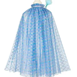 Ensemble cape sirène + diadème + baguette Marlya (5-7 ans)