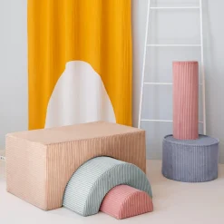 Ensemble de jeu arc-en-ciel Brown Sugar velours côtelé