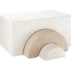 Ensemble de jeu arc-en-ciel Marshmallow velours côtelé