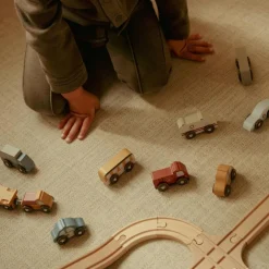 Ensemble de véhicules en bois