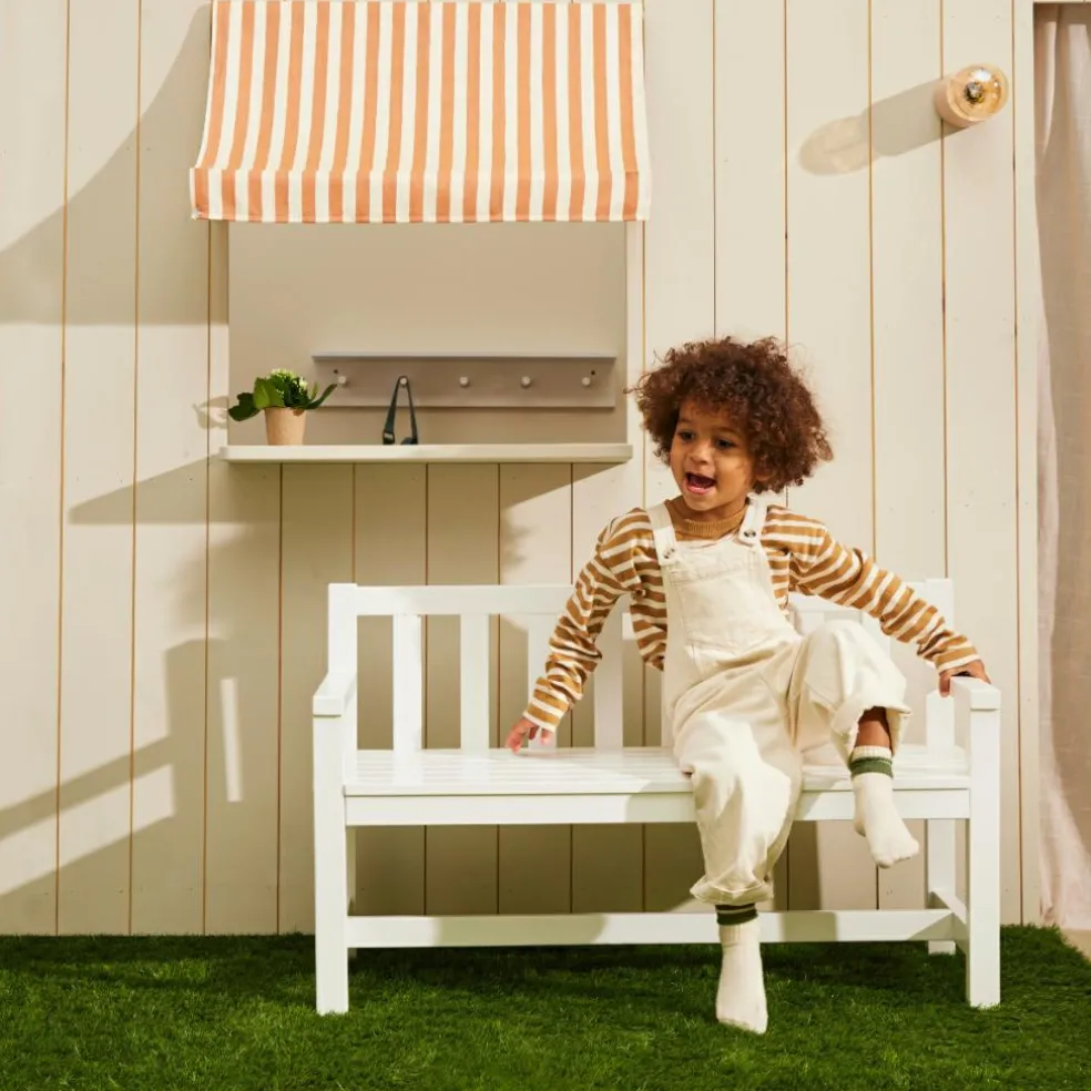 Ensemble table et canapé de jardin Blanc