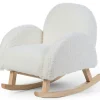Fauteuil à bascule enfant Teddy écru
