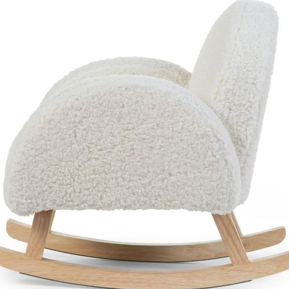 Fauteuil à bascule enfant Teddy écru