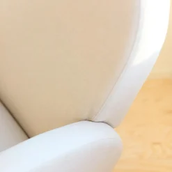 Fauteuil d'allaitement à bascule pour adulte lin beige